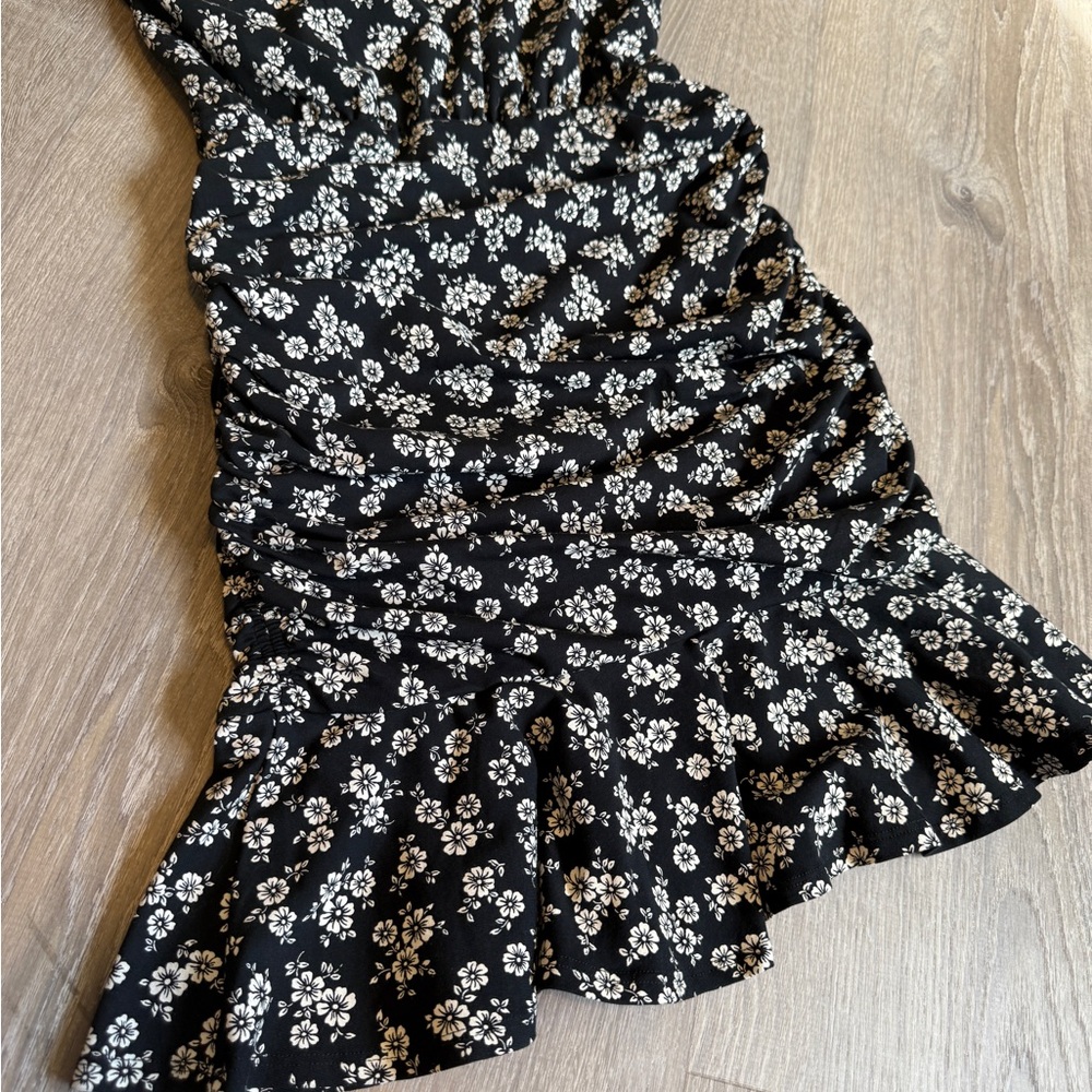 Veronica Beard Black Floral Dress-Size M-NWT - Picture 11 of 14